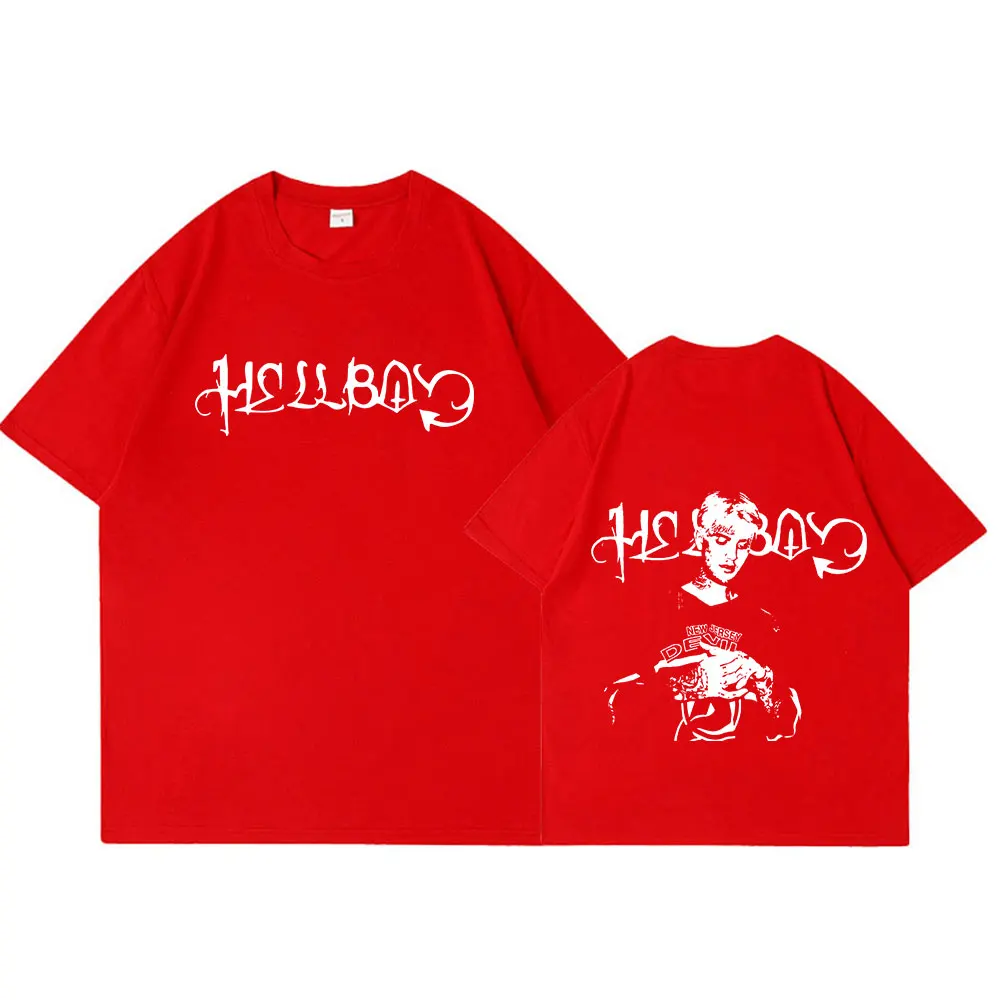 Rapper Lil Peep Crybaby Hellboy T-shirt Vintage Hip Hop T Shirt Men's Women Clothing Cotton Oversized Short Sleeve T-Shirts Tops image 5