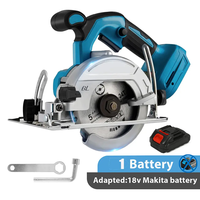 Brushless 5Inch 125mm Mini Electric Circular Saw Cordless 0-45° Adjustbale Woodworking Power Garden Tool For Makita 18V Battery