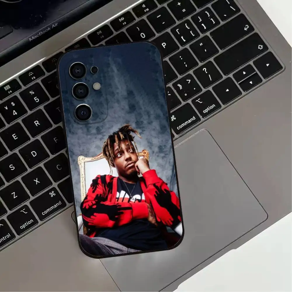 حافظة هاتف Cool Boy J-Juice W-WRLD 999 لهاتف سامسونج S25,S24,S21,S22,S23,S30,Ultra,S20,Plus,Fe,Lite,Note,10,9,5G غطاء أسود