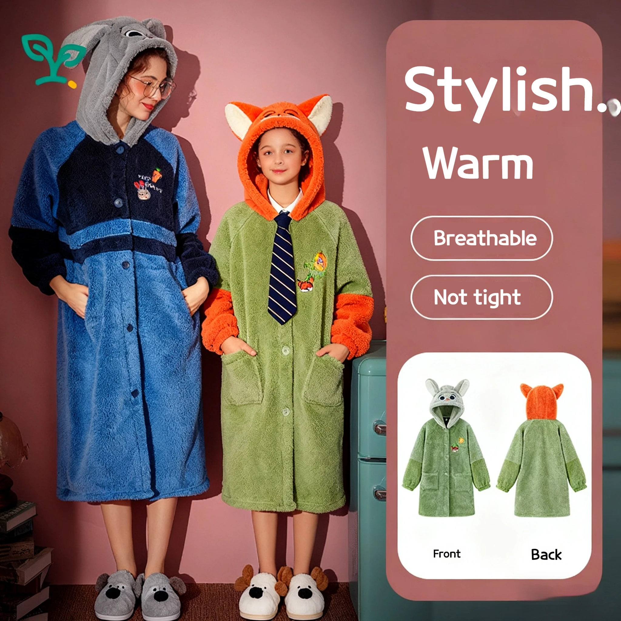 

Товары из фильма «Зверополис» с героями мультфильмов Диснея, зимние теплые милые пижамы, одежда для родителей и детей, повседневная домашняя мягкая одежда для сна «Ник-Джуди»