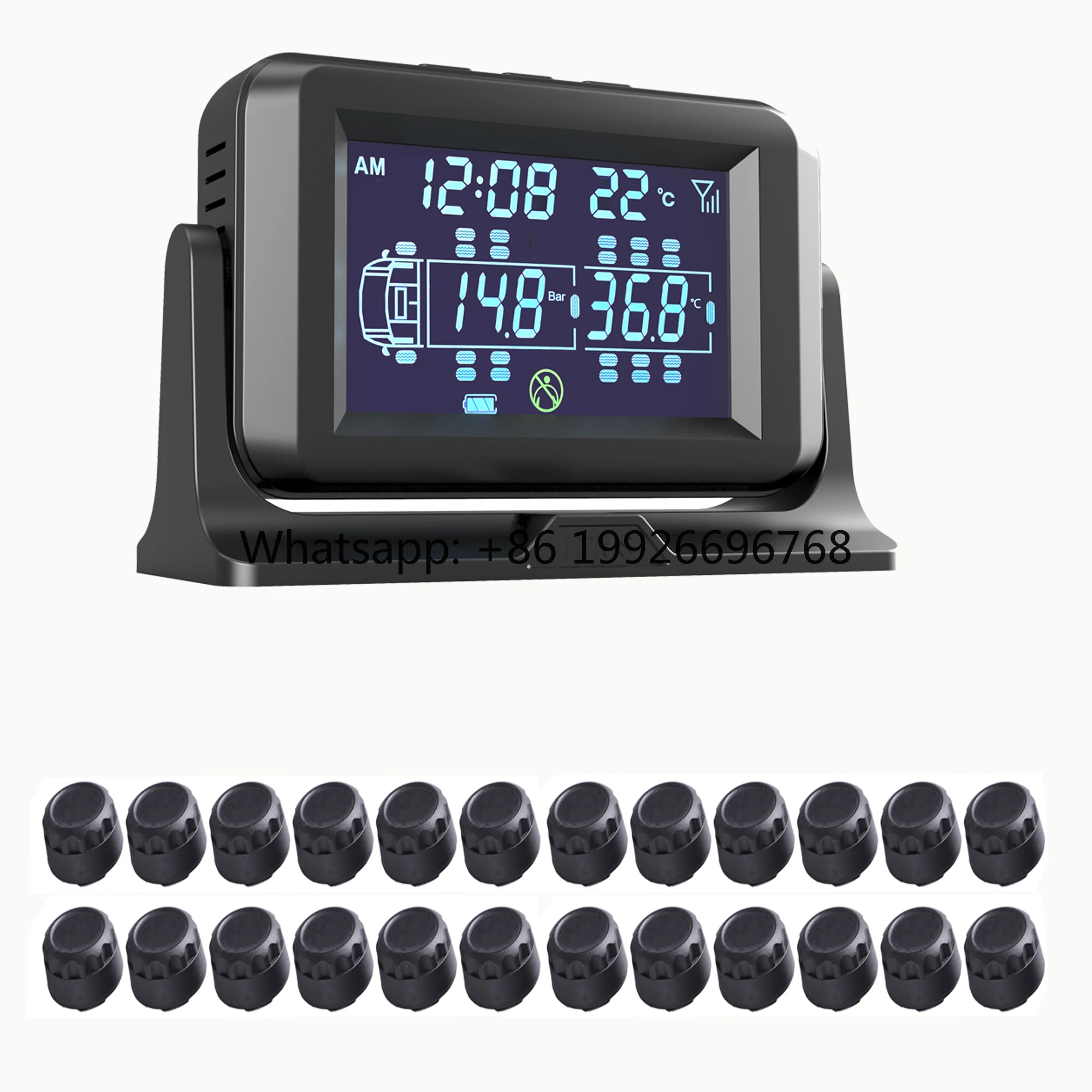 

High Precision Real Time Tire Pressure Monitoring System 6-24 Wheels Truck TPMS External Sensor Internal