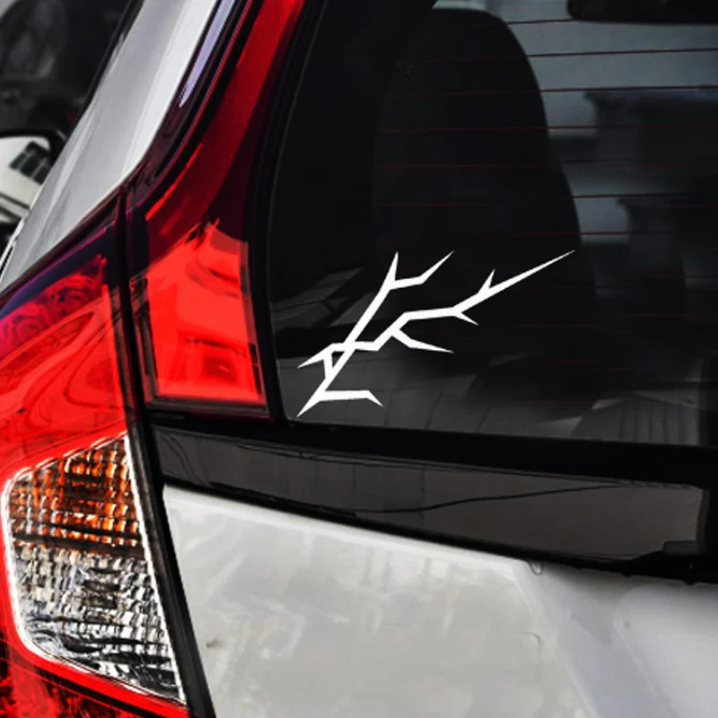 Lightning Pattern Reflective Stickers, Waterproof Vinyl Decals for Car Fuel Cap and Rear Window