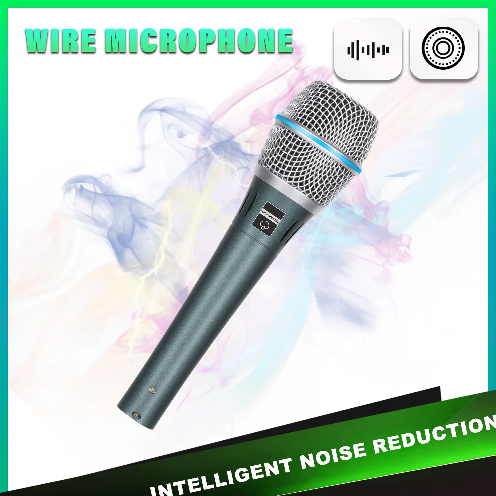 Micrófono dinámico con cable BT87, micrófono de captación especial para instrumentos musicales, micrófono de grabación vocal