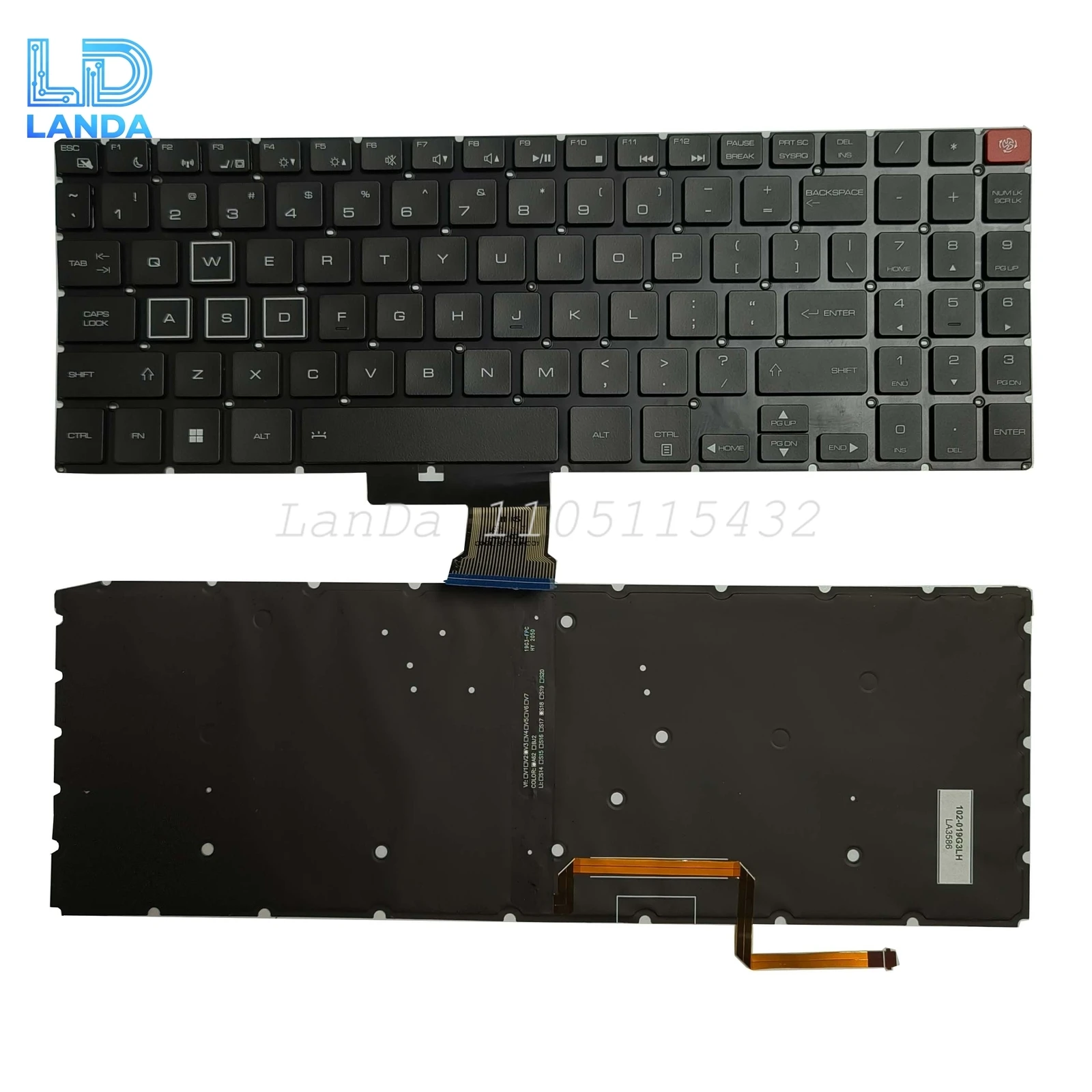 

US Keyboard For GIGABYTE AORUS 15-W9 15-X9 RGB Backlight Laptop