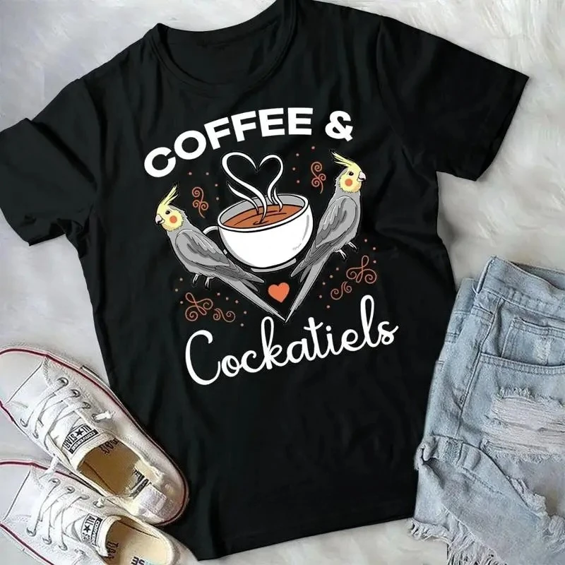 Cockatiel  Lover Cockatoo Lutino Parrot  Tiel  T Shirt Women Clothing