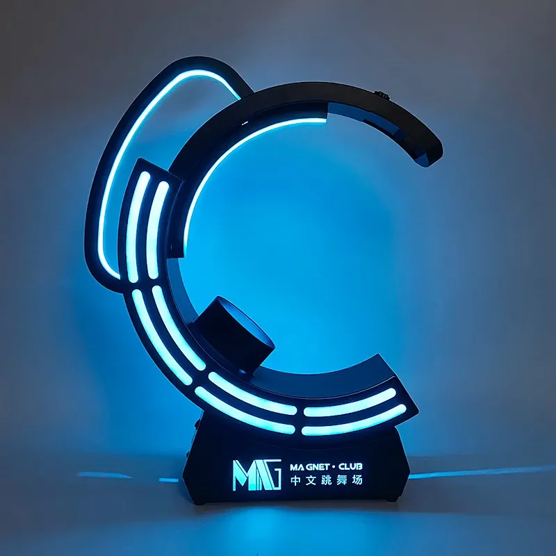 LED Light Up Wine Bottle Display Stand Creative Bar Decor Holder for Champagne Whiskey Baijiu Glass Rack Home Party