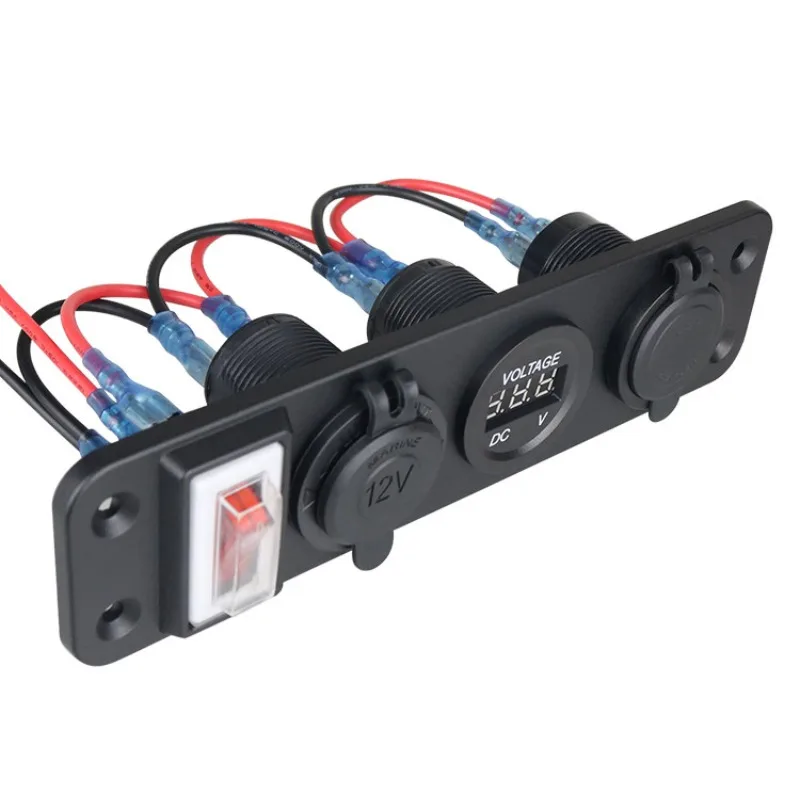 For12V car installation USB car charger type-c fast charging high power female seat refrigerator