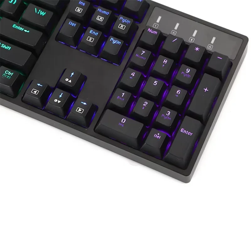 Cheap Price OEM USB 104 Keys Wired LED Light Mechanical Gaming Keyboard for Gamer Desktop PC Computer