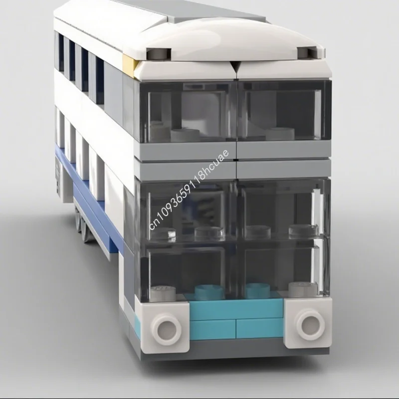 240pcs MOC Alt Build Double Decker Bus Stop Model Building Blocks Architecture DIY Christmas Gifts Idea Toy Education Birthday