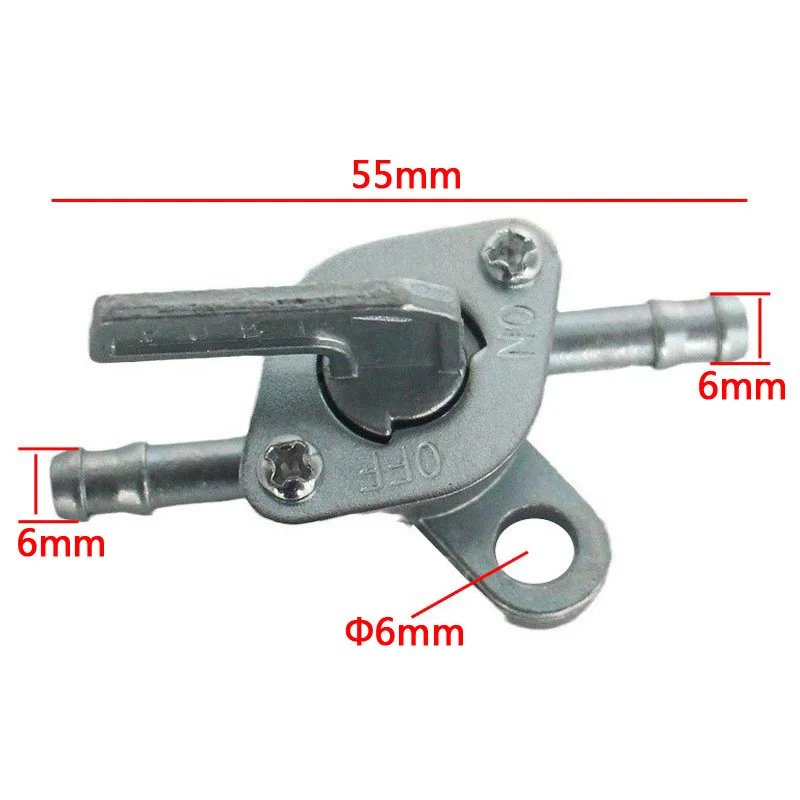 10 PCS Motorcycle Gas Petrol Valve Fuel Tank Switch Motorbike Mini Auto Key Ring On Off Accessories Scooter Fuel Tap 6mm