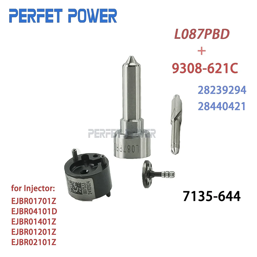 L087PBD Nozzle +9308-621C Injector Valve 7135-644 Repair Kits for EJBR01701Z EJBR04101D EJBR01401Z EJBR01201Z EJBR02101Z