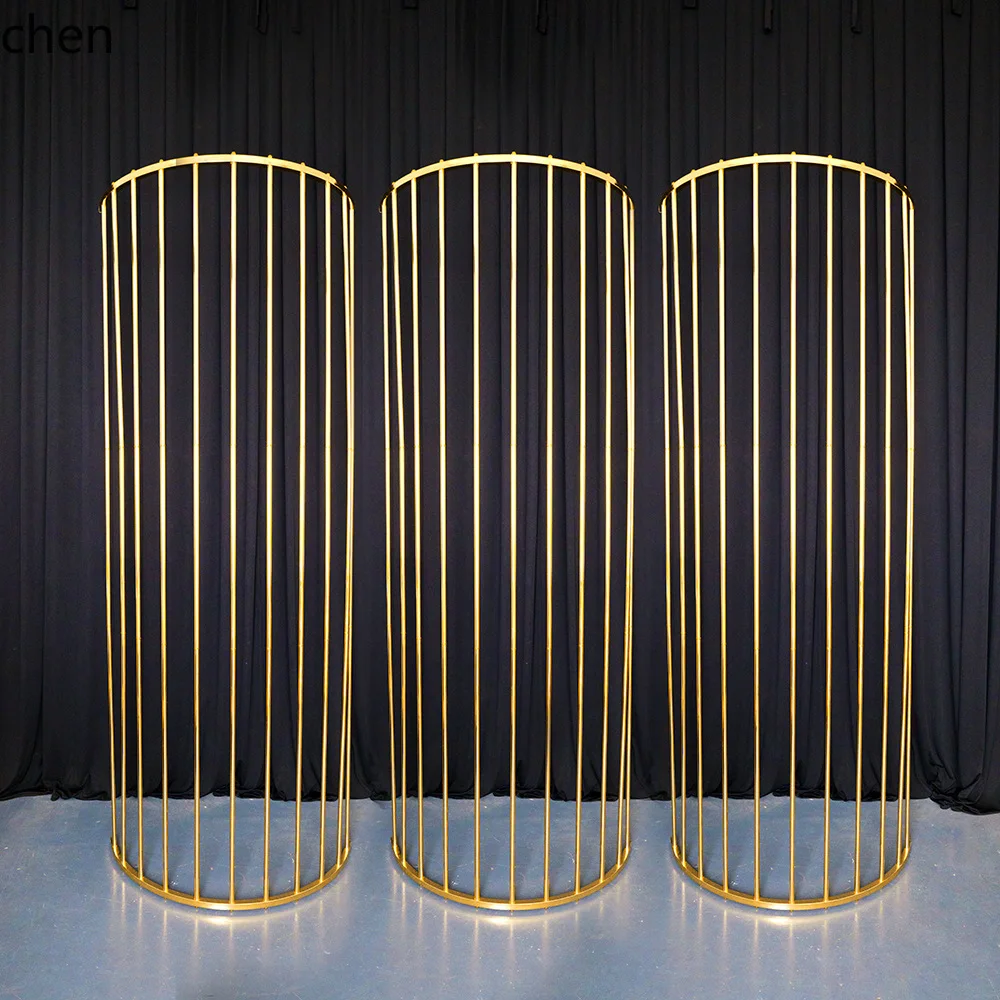 YFY Wedding Arch Electroplated Metal Background Stand Flower Wall Decoration Flower Stand Export Small Size