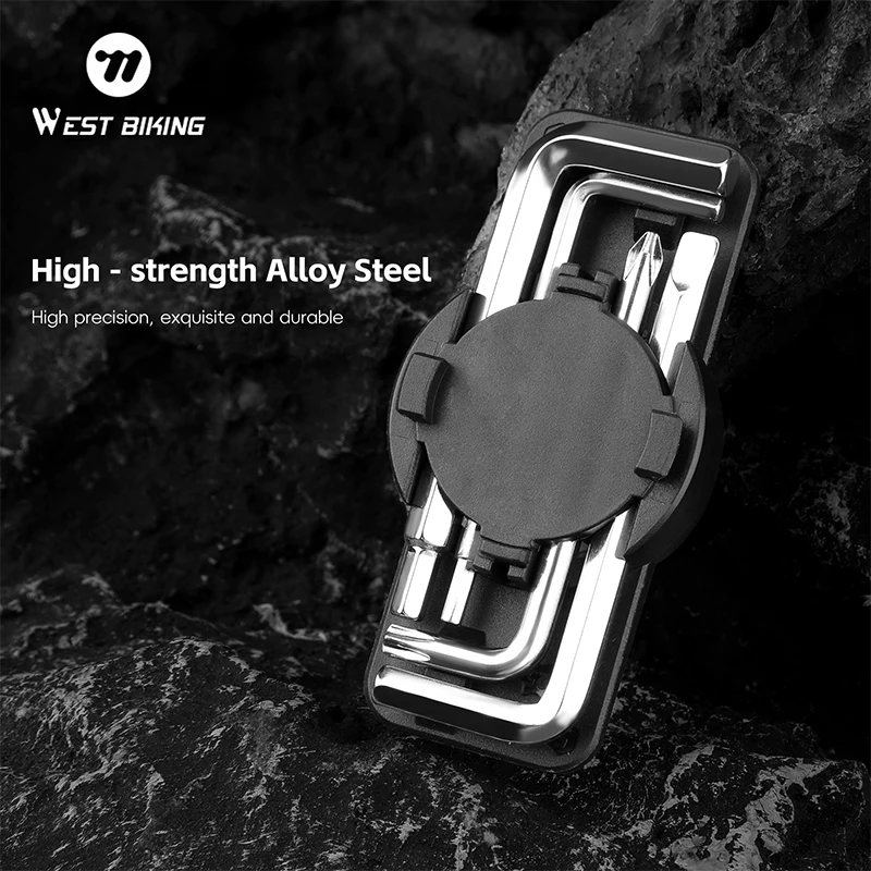 

WEST BIKING Bicycle Portable Tire Repair Tools Rotary Buckle Type Tire Repair Tool Set With Tire Repair Patch Bike Accessories