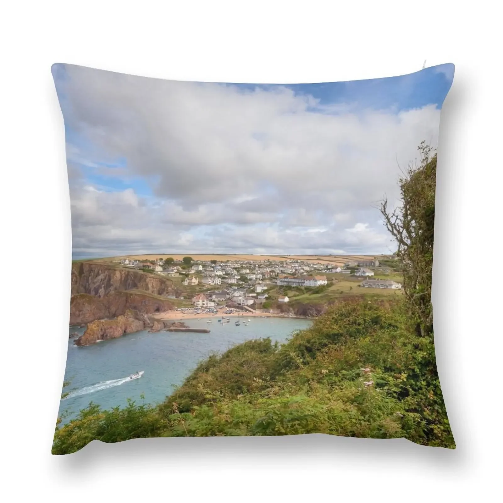 Hope Cove, Devon Throw Pillow Custom Cushion Photo Pillow Case Christmas pillow