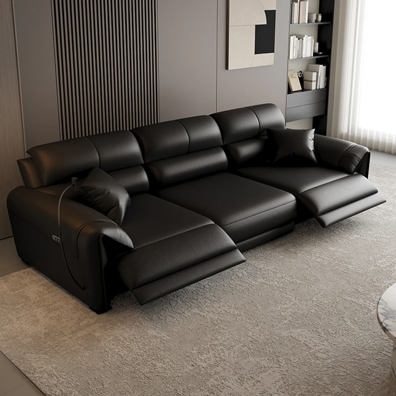 

Nordic Luxury Sofas Minimalist Multifunction Electric Leather Sofas Comfortable Bedrooms Canape Salon De Luxe Home Furniture