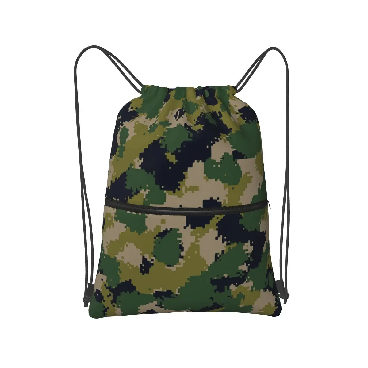 

Splintertarn German WW2 Camouflage Army Military Camo Backpacks Portable Drawstring Bags Sundries Bag Book Bags for Man Woman