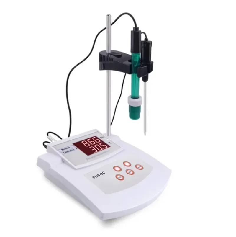 PHS-3C 2 in 1 pH Tester Water Quality Analyzer Desktop Automatic Calibration Acidity Meter Laboratory Skin Aquarium Pool