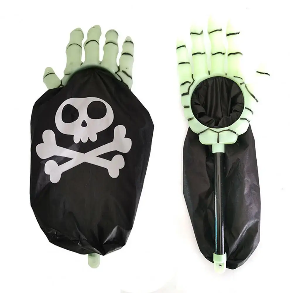Bolsa de dulces de gran capacidad en forma de Palma de Halloween, bolsa de almacenamiento de dulces reutilizable, soporte de truco o trato para niños, creativo para Halloween