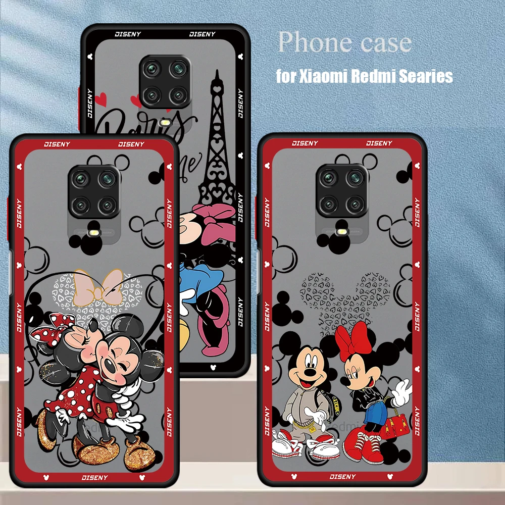 

Чехол для телефона Disney с Микки и Минни для Xiaomi Redmi 12, 12C, 13C, 5G 13, 4G, 9, 9A, 9C, A1, A2 Plus, K40 Pro, бампер, матовый чехол