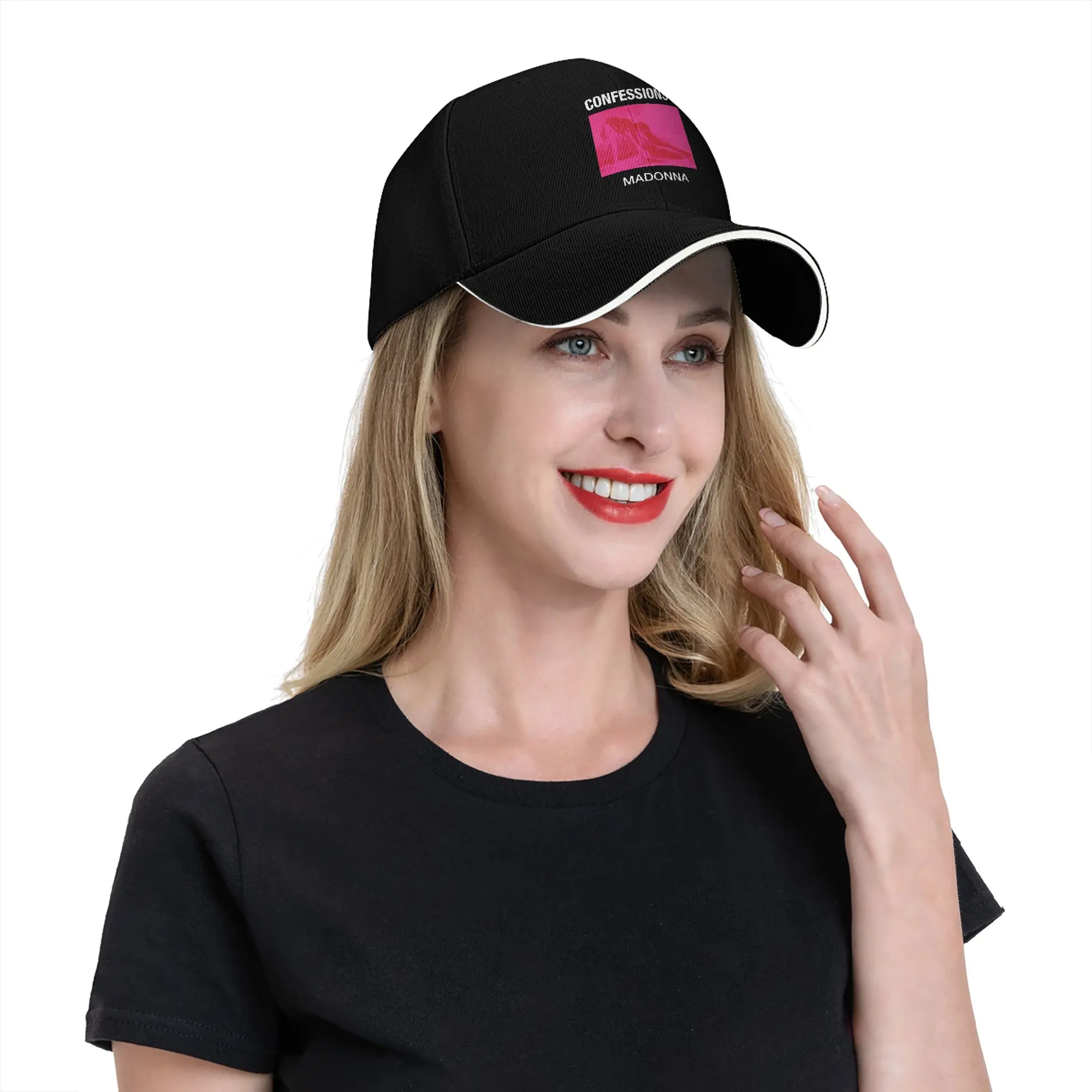 M-Madonna Confessions II Singer Baseball Caps Hip Hop  Sandwich Hats Unisex Polyester Hats Cap Activities