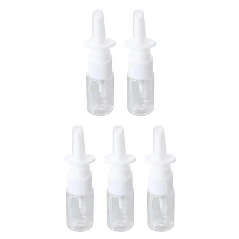 

5 Pcs Glass Containers Nose Spray Dispenser Nasal Spray Bottle 10ml Glass Dispenser Empty Nasal Sprayer Atomizer