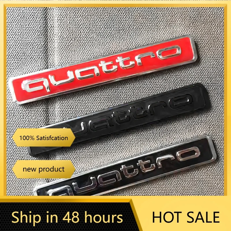 

3D Metal Car Body Rear Trunk Side Fender Decoration Sticker For Audi Quattro A4 A5 Q5 A1 Q7B6 B8 B7 B9 B5 A3 8P 8V 8L A6 Sline