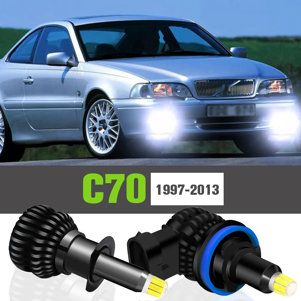 

2x LED Fog Light Accessories Lamp For Volvo C70 I II 1997-2013 1998 1999 2002 2003 2004 2005 2006 2007 2008 2009 2010 2011 2012