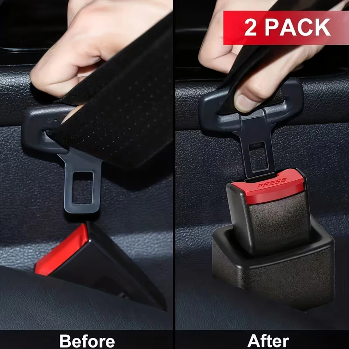 YONGRUN Auto-Sicherheitsgurtschnalle, Gurtschnallen-Clip-Verlängerung, Sicherheitsgurtschnallen-Stecker, Sicherheitsgurtschnallen-Verlängerung, Auto-Zubehör – Detail 2