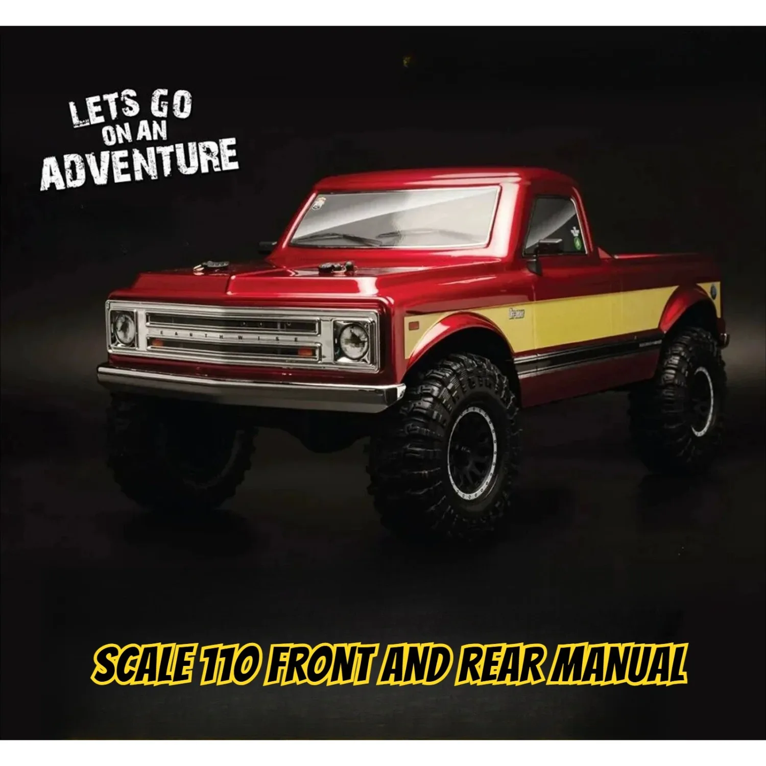 1/10 Scale RC Rock Crawler Car 4WD Remote Control Off Road Climbing Truck with Manual Diff Lock High Low Speed Hobby Model Toy