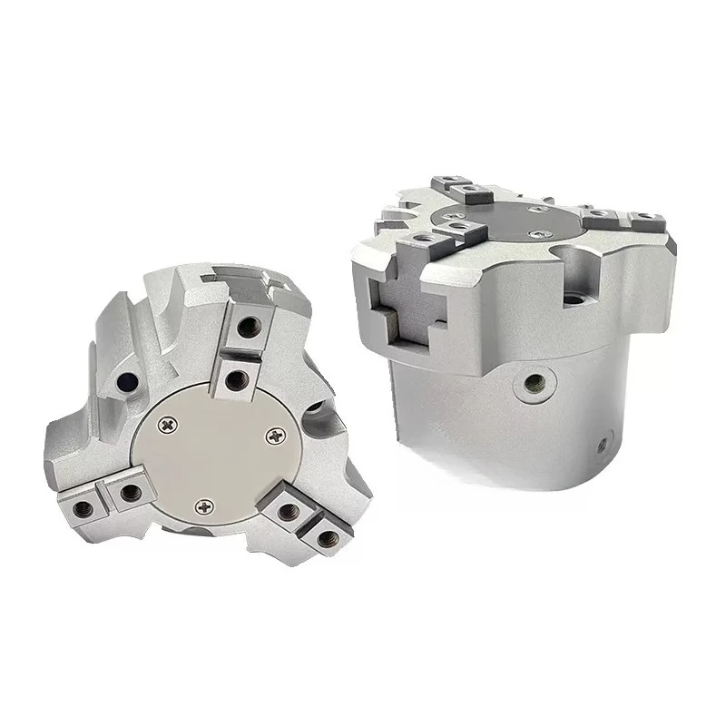 Extended finger cylinder three-jaw pneumatic chuck MHSL3/16D/20D/25D/32D