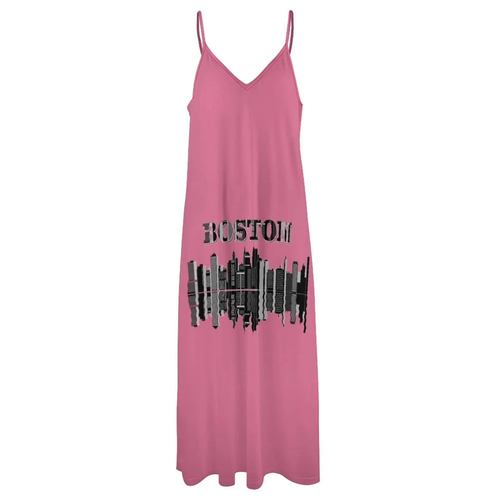 Boston camisetas y más vestido sin mangas, ropa estética, vestido para mujer