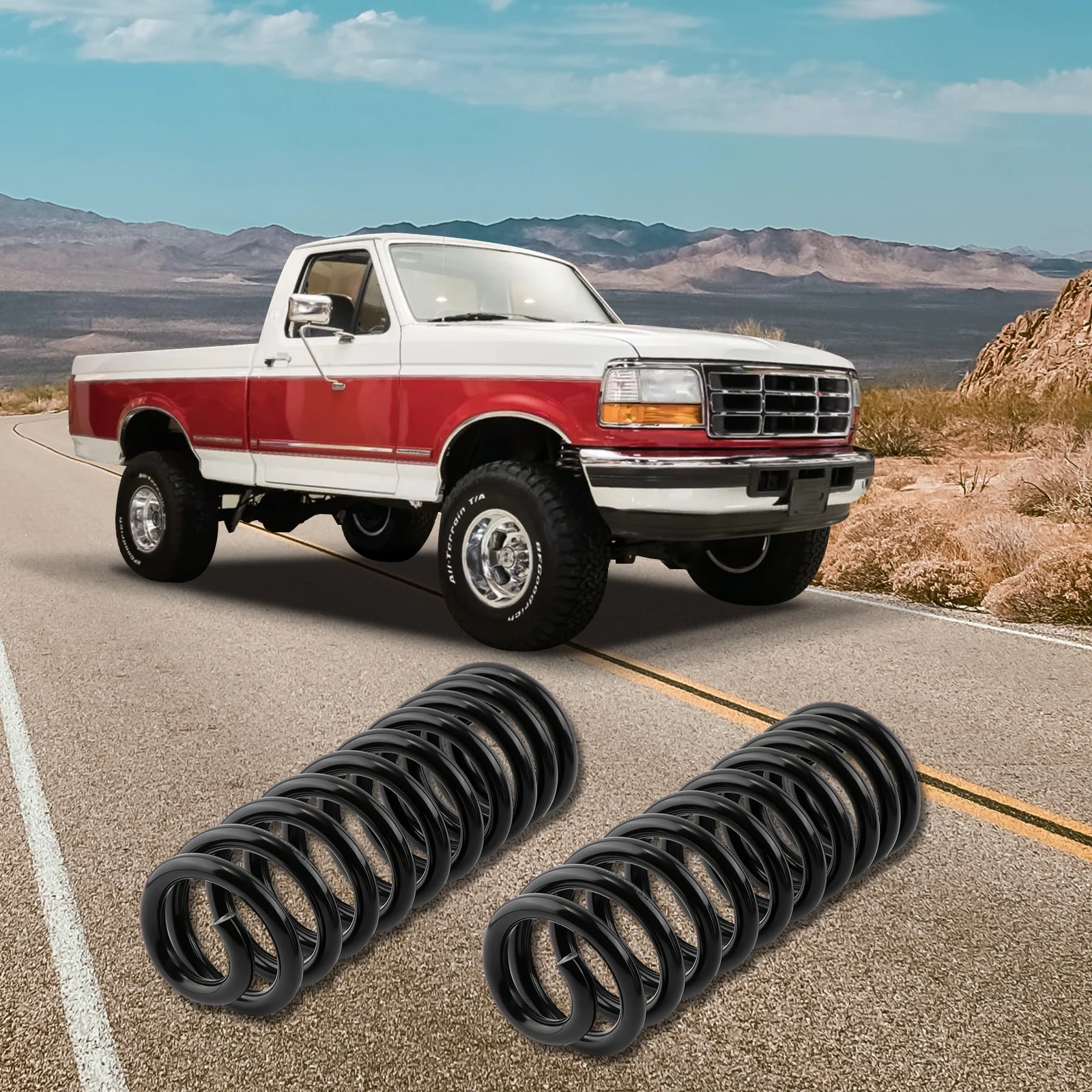 

1.5" Front Leveling Lift Coil Springs for Ford F150 2WD 4WD 1980-1996