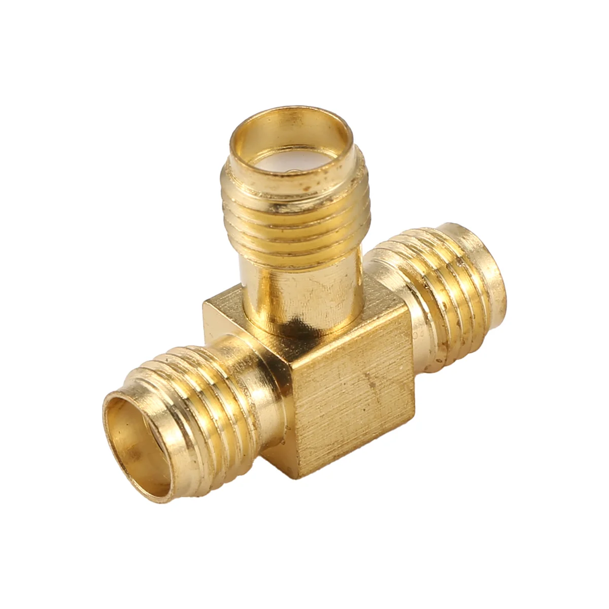 Hot sale SMA Female to Two SMA Female Triple T RF Adapter connector 3 way Splitter