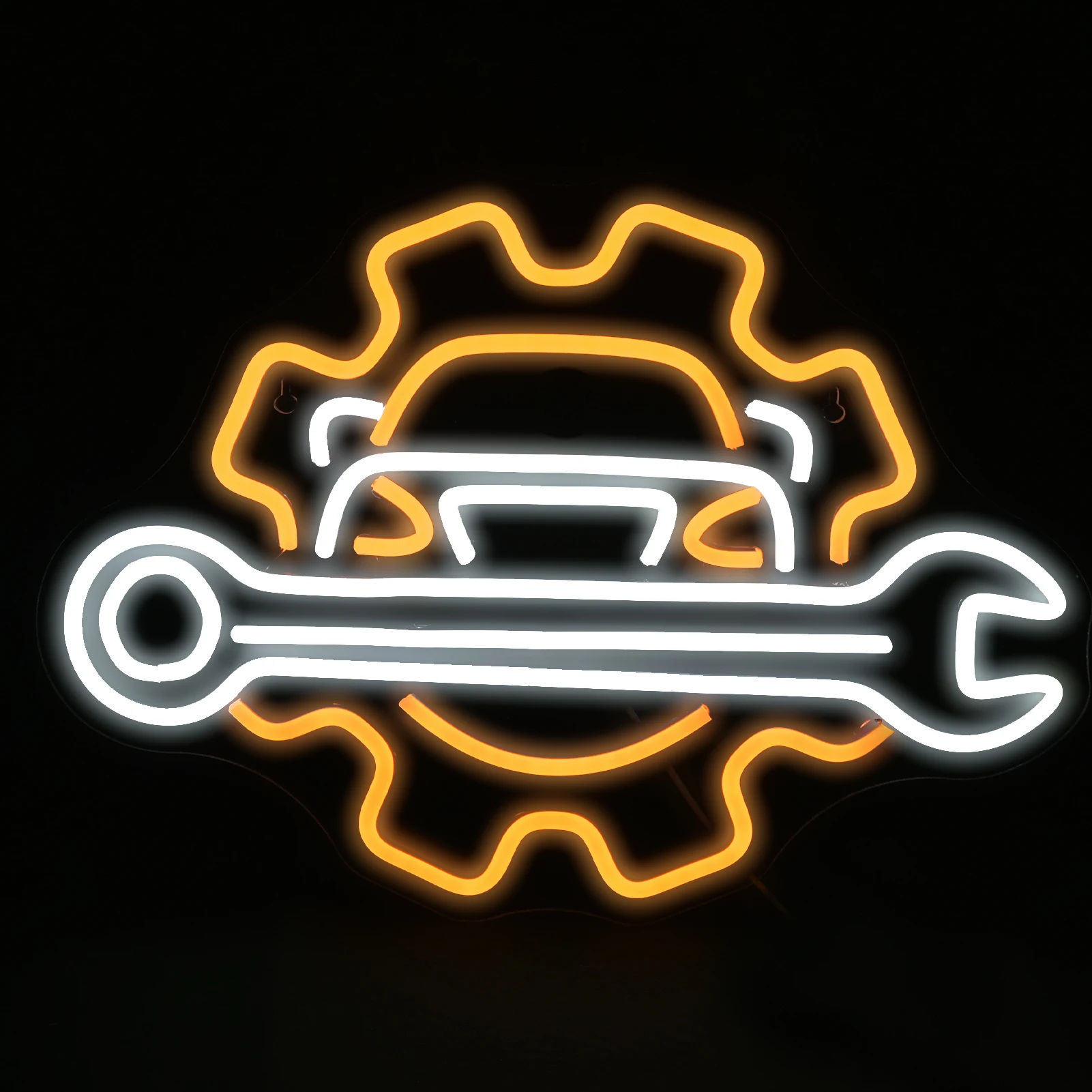 Carro Garagem Reparação Neon Signs Luzes LED, Decoração Do Quarto, USB Powered, Auto Car Repair Shop Parede Pendurado Luz, Decoração