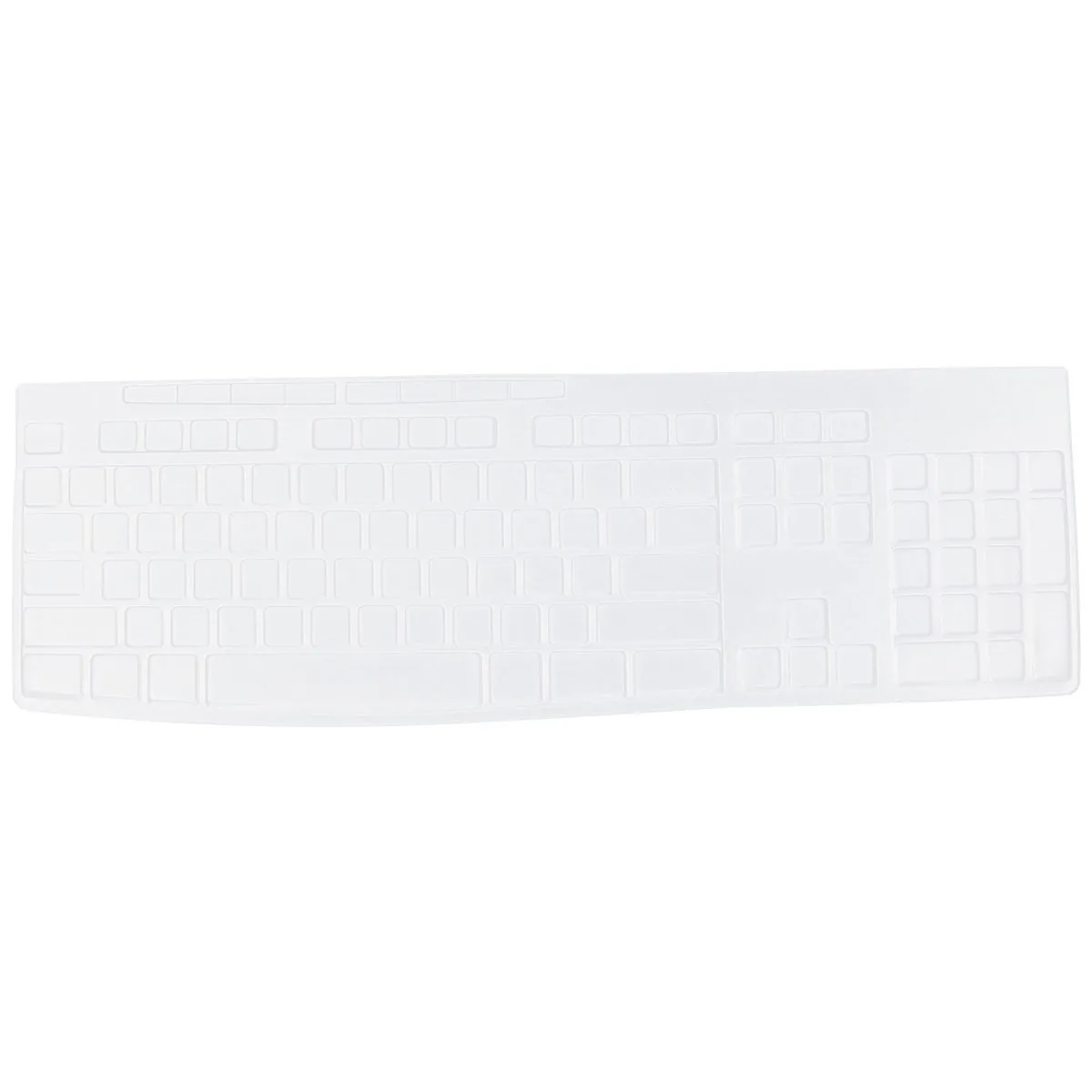 1pc Pellicola protettiva per tastiera portatile Pellicola trasparente antipolvere resistente alle fuoriuscite d'acqua Accessorio durevole Pellicola di copertura per tastiera regalo