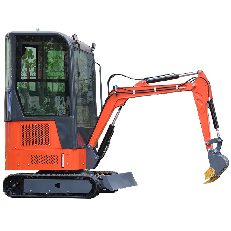 Custom 1.8 Ton Mini Excavator Multifunctional Diesel Power Small Digger Construction Machinery For Home Use And Rental Services