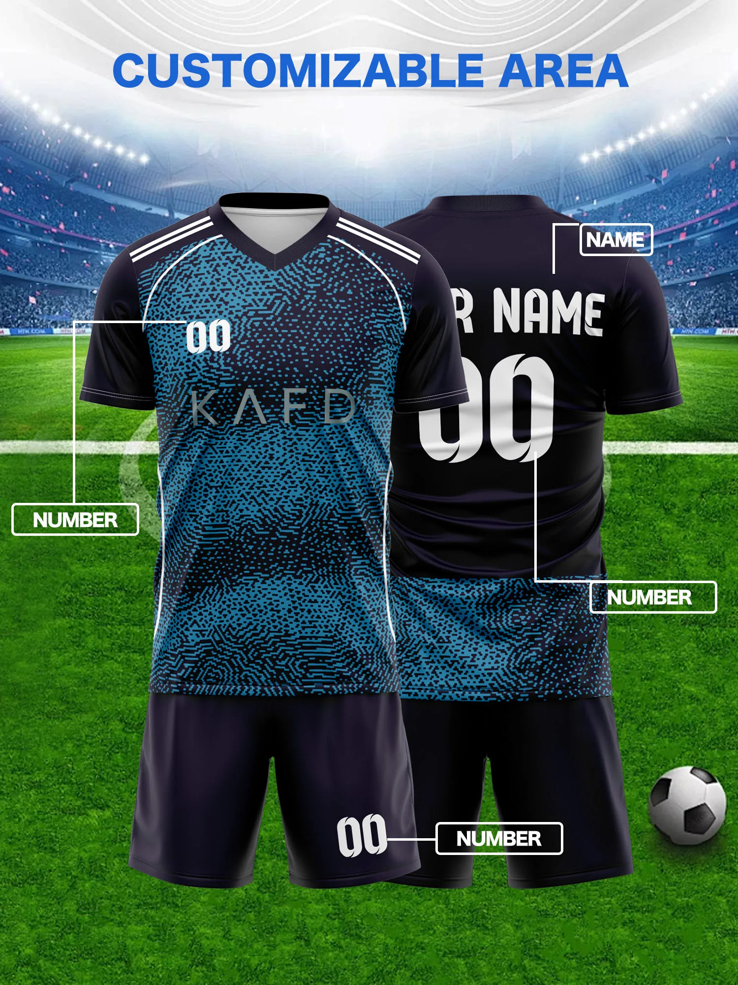 Design Your Own Soccer Jersey | Custom Name Number | Breathable Football Training Shirt，custom streetwear jersey - view 2