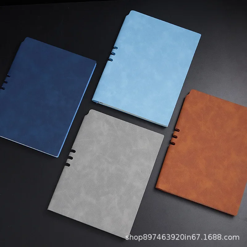 A5 Detachable Pages Notebook B5 Business Office Meeting Record Book Wholesale Customizable Logo Chinese Large Mainland Origin