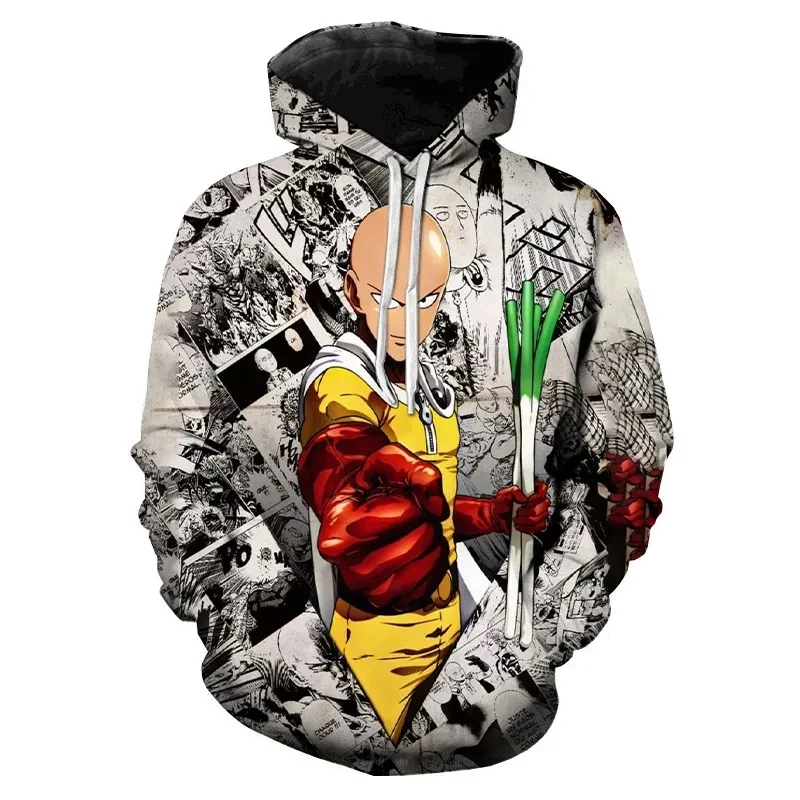 One Punch Men Hoodies 3d Print Sweatshirt Man/Women Casual Fashion Sweatshirts Kids Pullover Hoodie Oversized Unisex Clothing view 5
