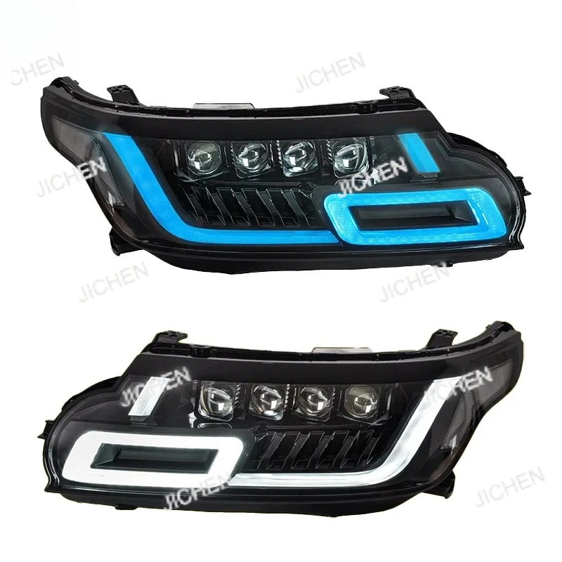 JC لاند رينج روفر سبورت L494 2014 2017 ملحقات ترقية LED المصباح الديناميكي بدوره إشارة العارض 4 عدسة #2