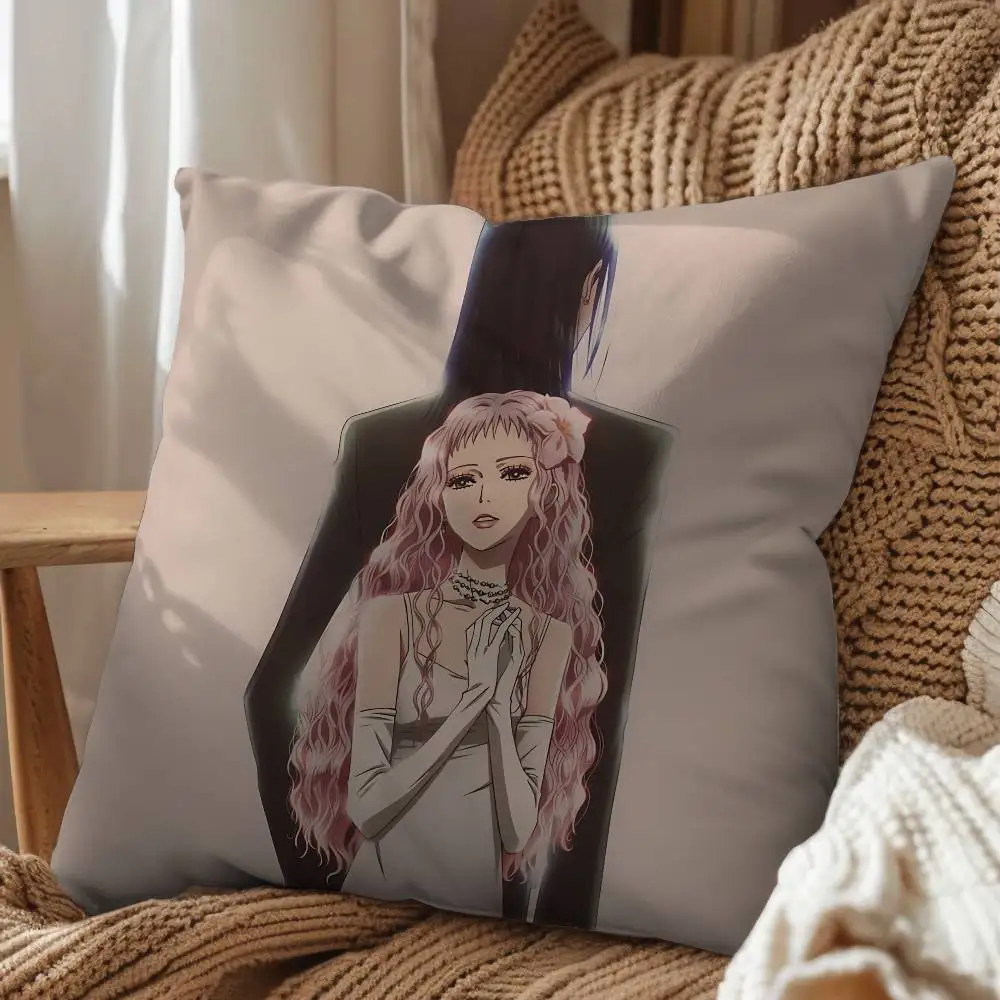 Reira Serizawa Okazaki Shinichi NANA Pillow Case cover Nap Time  Sofa Living home Room Bedroom Backrest Cushion Square cojines
