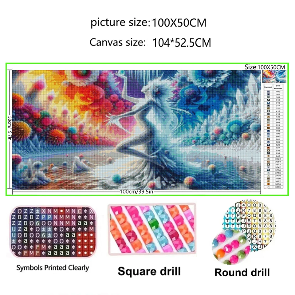 Mysteriou Sex Goddess Diamond Mosaic Full Square Round Diamond Painting New 2025 Diy Diamond Art Snow Fairy Home Decoration Gift