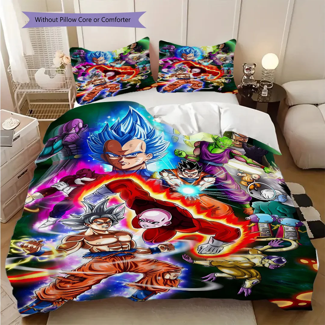 Dragon Ball Soft and Comfortable Duvet Cover, Children's Bedding Set Gift, Extra Large Size, Various Sizes Available LXR118