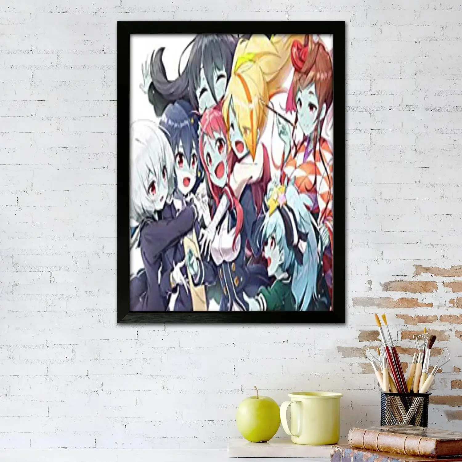 zombie land saga 2 cartoon Canvas Art Poster, Wall Art Picture Print, Modern Family Bedroom Decor Posters,Decorative painting