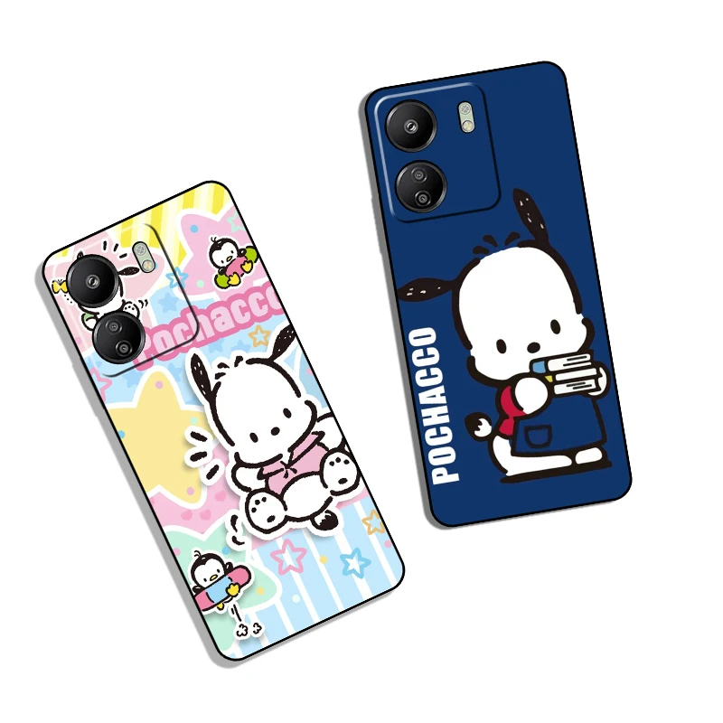 Redmi 9C NFC 9T 10 10A 10C 12C 13C 13 Pochacco  Creative Design Soft Black Phone Case