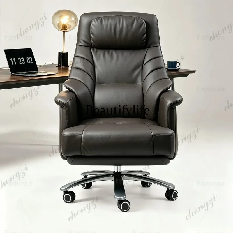 K153 Leather business, electric office chair, rotating reclining computer chair, ergonomic class chair