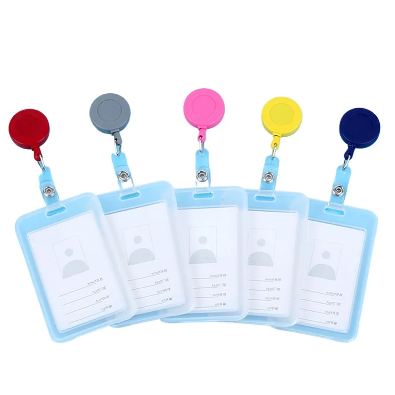 Nurse Doctor ID Badge Holder Retractable Reel Clip, Card Case for Work Card