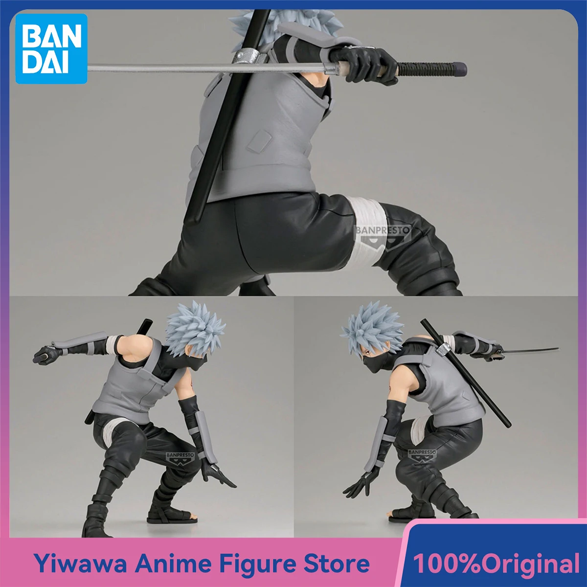 

Banpresto Naruto Shippuuden Hatake Kakashi Grandista Series Anime Figures Original Doll Ornament Collectible Model Toy