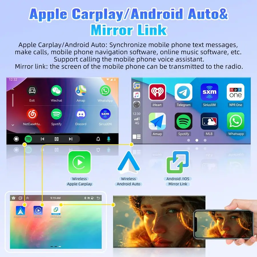 464G ستيريو سيارة أندرويد لمازدا 6 20072012 مع Carplay أندرويد أوتو 59 موضوع 9 بوصة تعمل باللمس بلوتوث 5.0 FM RDS Network