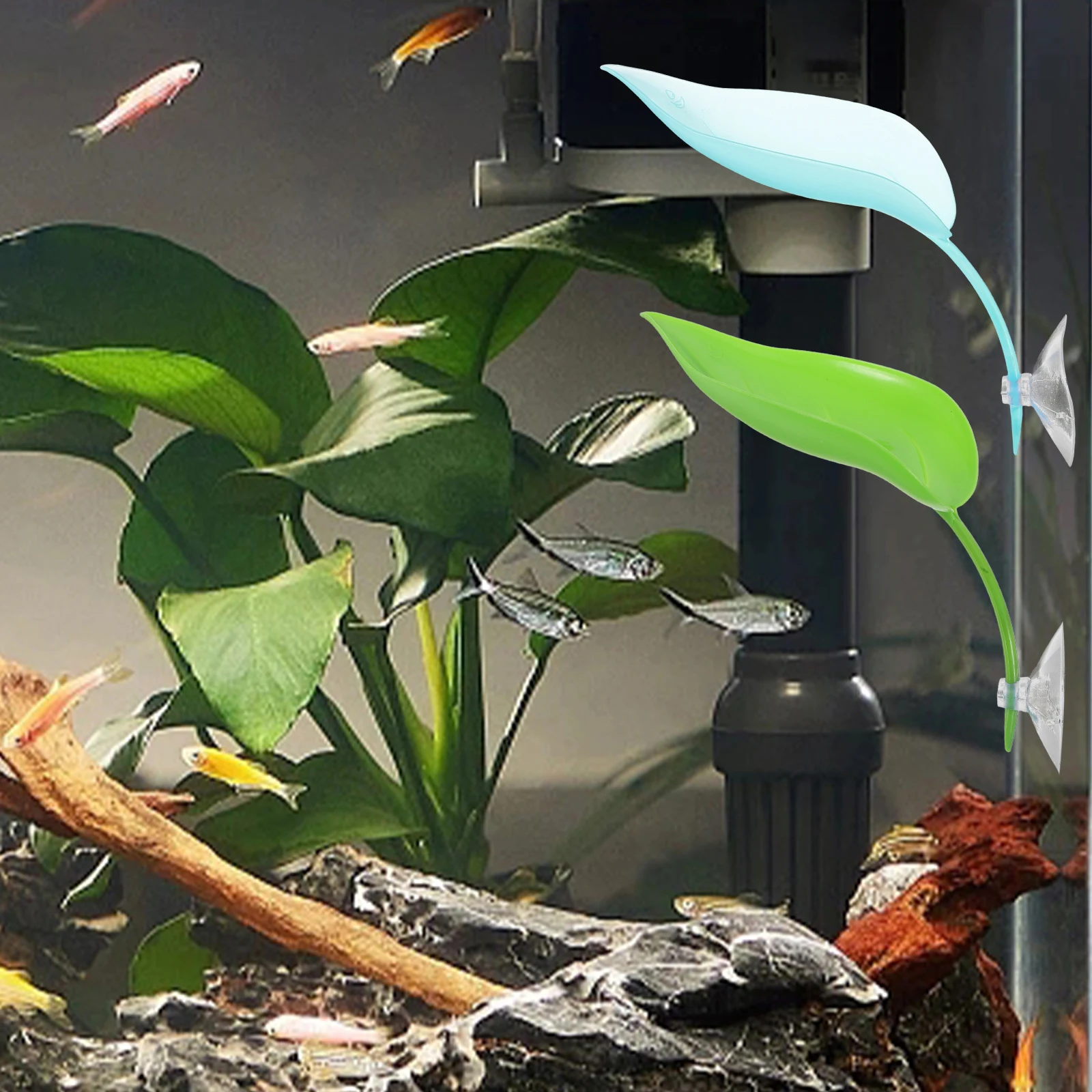 

3pcs Betta Resting Leaves Aquarium Decor Artificial Plants Fish Tank Hiding Tropical Accessories Realistic Sleeping Place